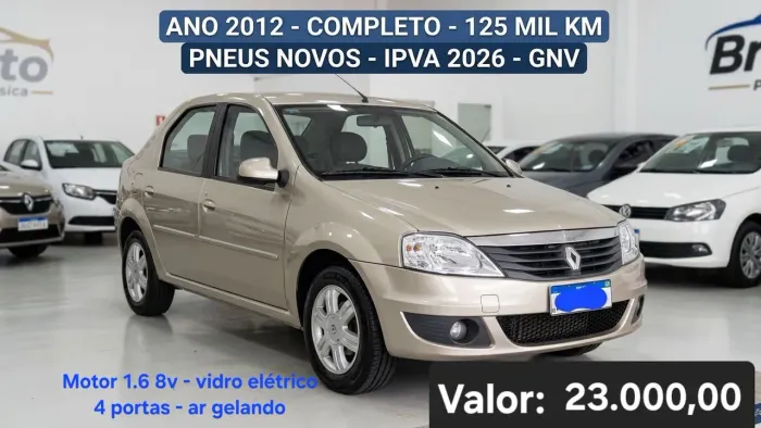 Renault Logan Expression Hi-flex 1.6 8V 4P 2012