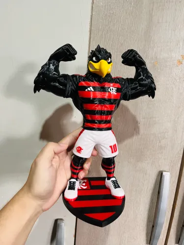 Boneco mascote Flamengo 27cm