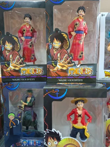 Bonecos One Piece Luffy Zoro Sanji Coleção