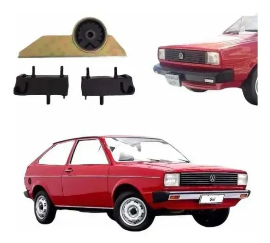 Kit Coxim de Motor Par Diant e Cambio Gol Ar Saveiro 1980 1986 Marca BFX Cod. 305199361-1