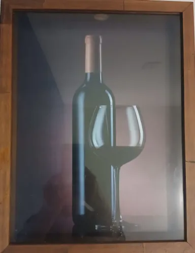 LINDO QUADRO DE PAREDE PARA QUEM APRECIA UM BOM VINHOP