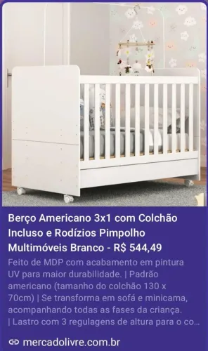 Berço 3 em 1