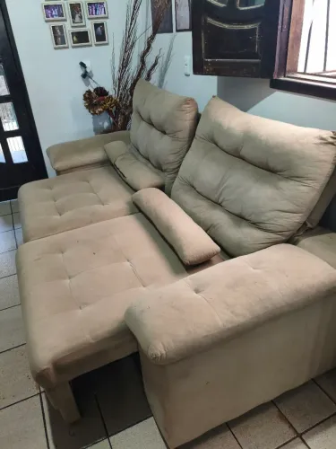 Sofá um ano de uso