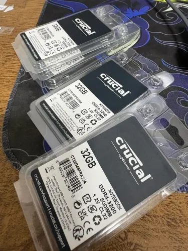 Memória 32gb crucial notebook