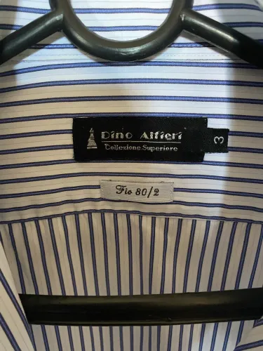 Camisa Masculina da marca Dino Alfieri, linha Collezione Superiore - Fio 80/2