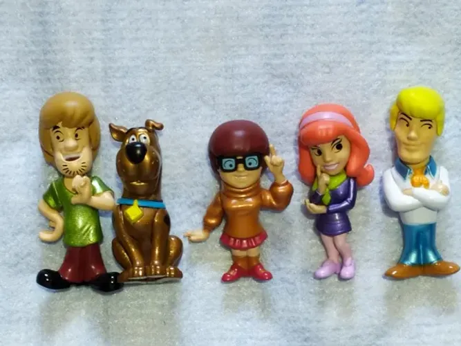 Pack 5 Bonecos Scooby-doo - Kit Metalfigs Jada Toys