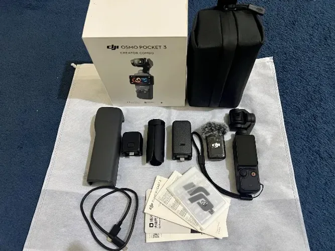 DJI Osmo Pocket 3 Creator Combo - Estado de Novo | Kit Completo