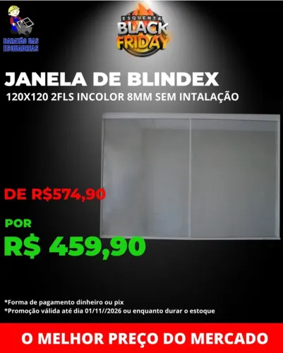 JANELA DE VIDRO - Promoção!