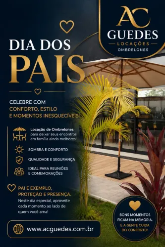 Locação de Ombrelones - AC Guedes ? Aluguel de Ombrelones para Eventos e Áreas de Lazer