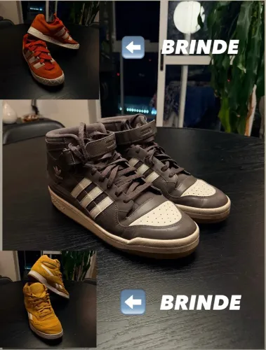 ADIDAS FORUM MID CINZA + 2 TENIS DE BRINDE