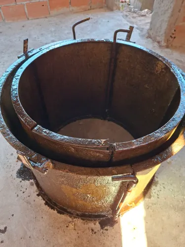 Forma de aço para caixa de gordura ou cisterna