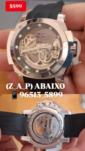 Relógio INVICTA COALITION FORCES PRATA AUTOMÁTICO 