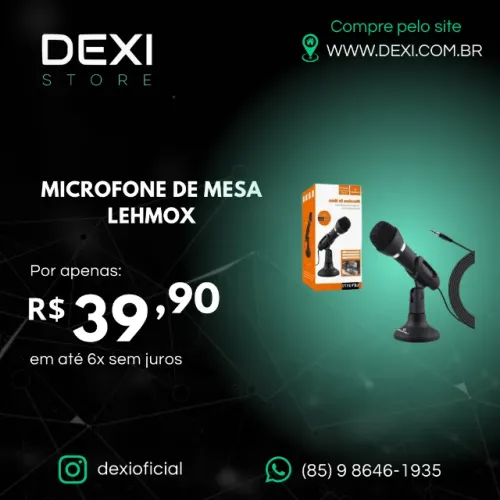 MICROFONE DE MESA LEHMOX