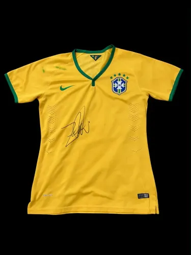 Camisa Brasil Unissex Autografada Zé Roberto - Tamanho G