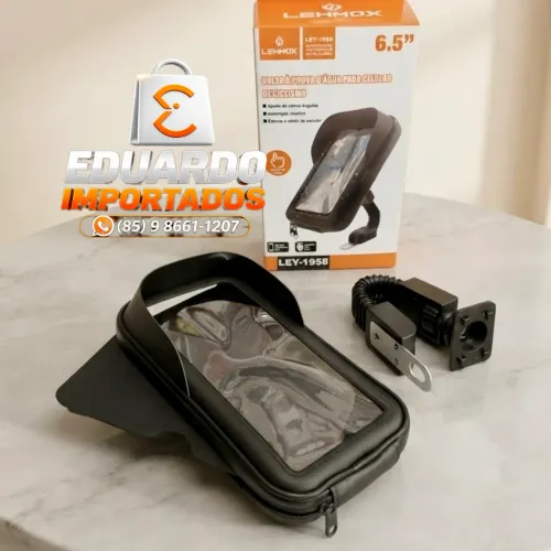 Suporte Celular Bike, Bolsa a Prova D'água 6.5 Moto boy Bicicleta GPS Retrovisor