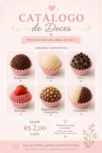 ? Docinhos Gourmet para Festas | R$ 2,00 Cada ?