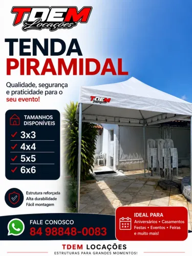 Locação de tendas 