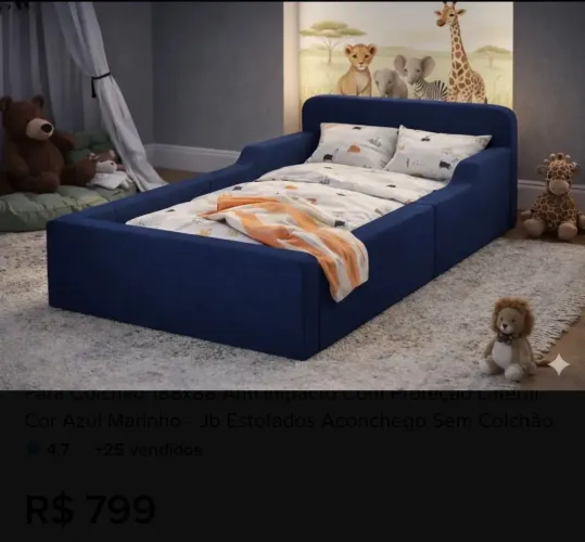Cama Infantil Montessoriana Solteiro - sem colchão