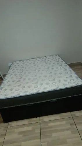 Cama box baú casal com colchão