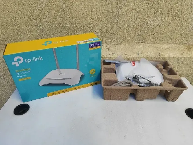 Roteador TP-Link TL-WR840N 300Mbps - Completo na Caixa
