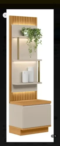 Estante com Prateleiras e Led