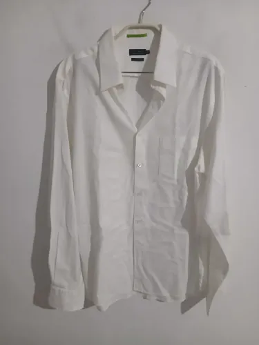 CAMISA SOCIAL RICHARDS PREMIUM COTTON BRANCA TAMANHO 41 M/G