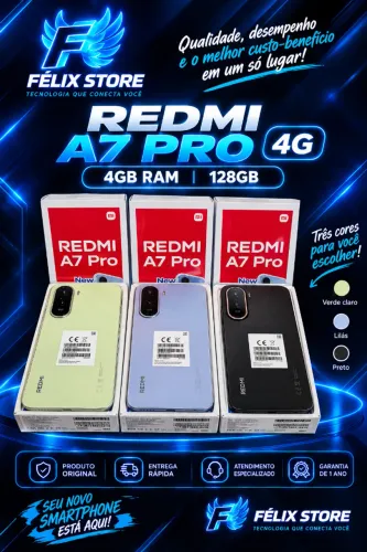 Redmi A7 Pro 4G 128GB 4GB RAM | Smartphone Xiaomi com Entrega Disponível