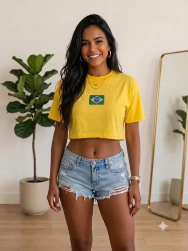 Cropped Brasil para ARRASAR na Copa do Mundo