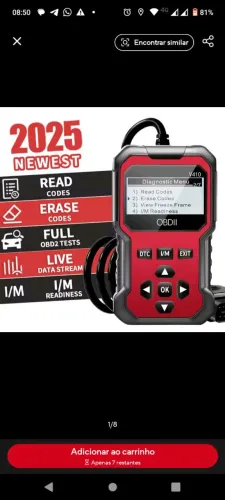 Scanner Automotivo OBD2 V410 Ler e Apaga Códigos de Erros