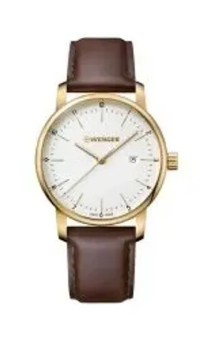 Relógio Masculino Wenger Urban Classic Dourado e Marrom - 01.1741.108