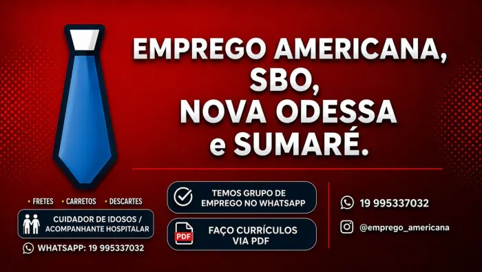 Emprego em Americana e região