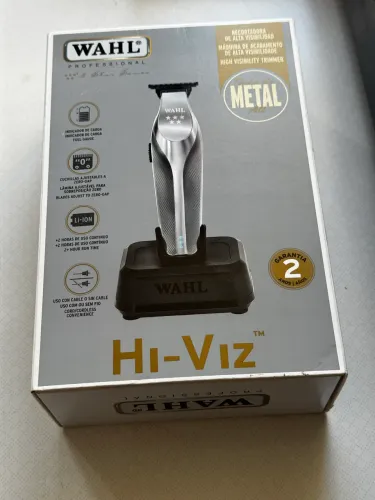 Máquina de Acabamento Wahl Hi-Viz Metal Original - Pouco Uso - Estado de Nova