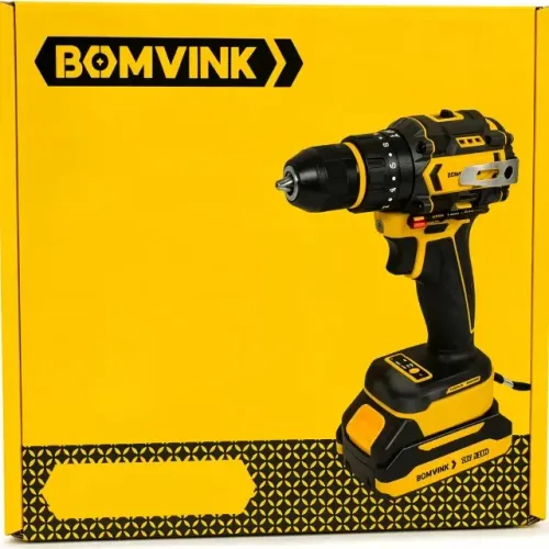 Parafusadeira e Furadeira Brushless 21v Bomvink Bom-9973 recarregável tipo C