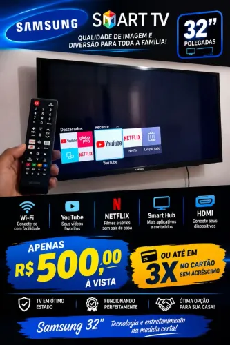 SMART TV SAMSUNG 32 POLEGADAS 