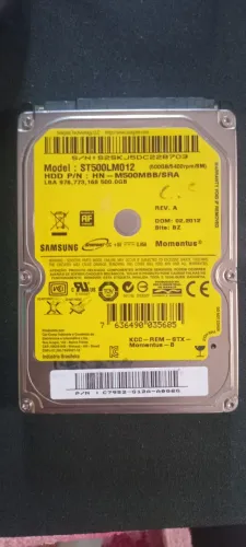 Hd 2.5 500gb 100%