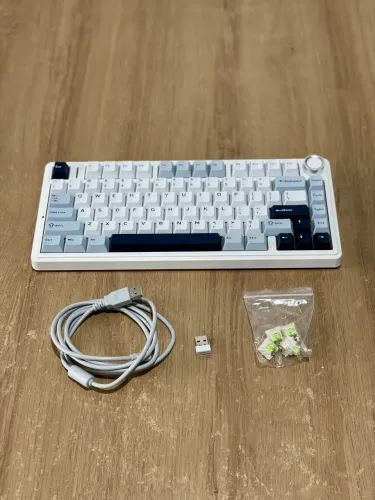 Teclado Aula F75 Wireless Branco