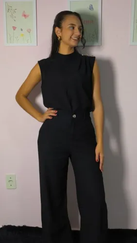 Blusa e calça feminino calça elegante