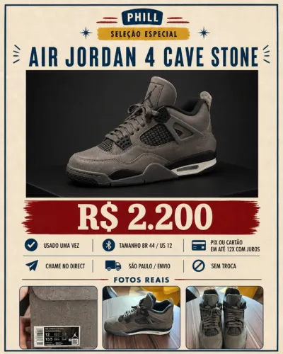 AIR JORDAN 4 CAVE STONE