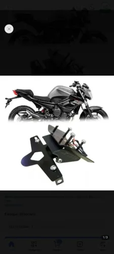 Suporte de placa da xj6!!!!