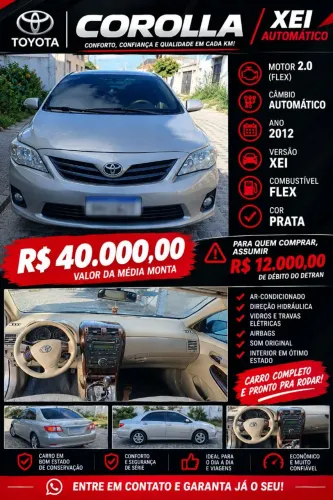 Toyota Corolla XEI 2.0 Flex 16V Aut. 2012