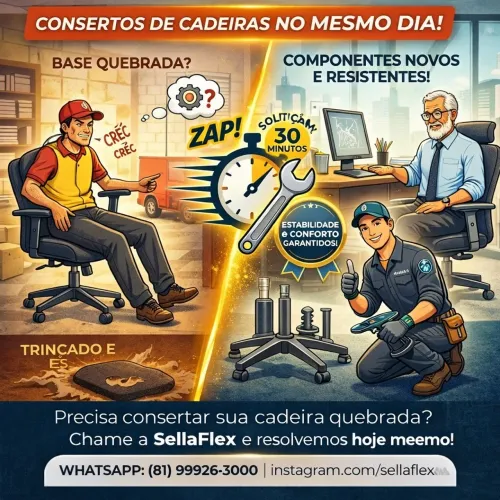 Base de cadeira de escritório - vamos até você