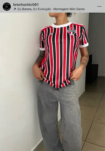 camisa adidas são paulo fc 2021 feminina oficial