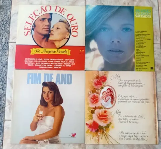 seleção de ouro/Saudades/Mãe/Fim de Ano(pacote 4 LPs)