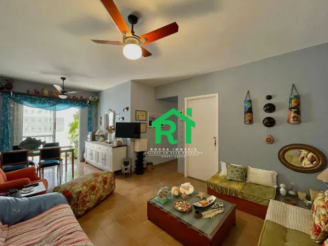 Apartamento com 2 quartos (1 suíte), sacada e 1 vaga à venda em Enseada, Guarujá