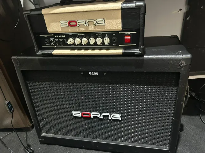 Amplificador Born VRX150 e caixa G200 kit completo.