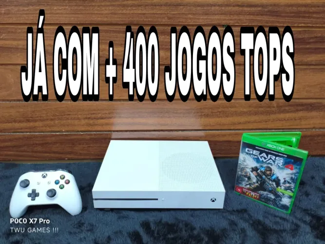 Xbox one s, + 400 jogos tops