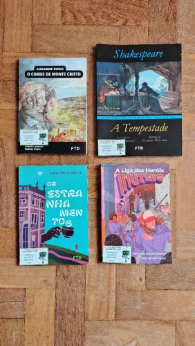 4 livros paradidáticos NOVOS 7° ano ftd