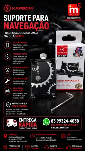 Suporte de ferro para motos e bicicletas
