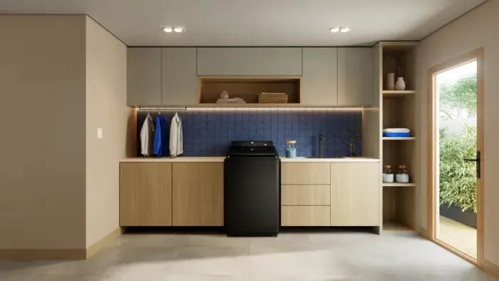 Máquina de lavar Intuitive+ Panasonic 19kg Lavagem Eficiente SmartSense Sistema Ciclone