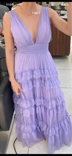 Vestido festa lavanda 